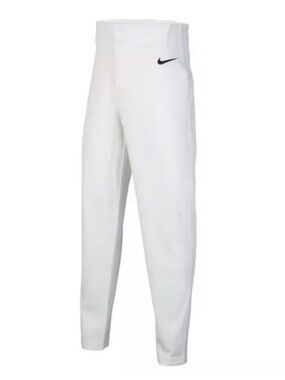 NWT NIKE Boys Vapor white w  Black Swoosh baseball pants